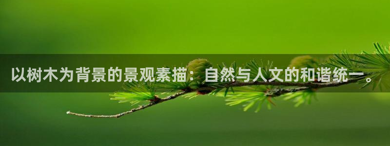 新宝gg评论：以树木为背景的景观素描：自然与人文的和谐统一。
